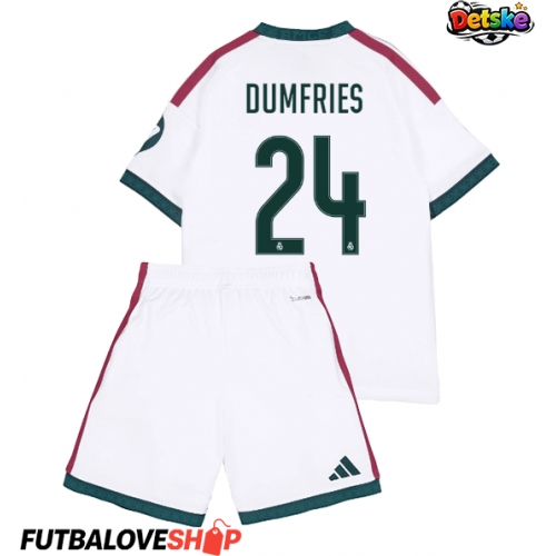 Dres Real Madrid Denzel Dumfries #24 Domáci pre deti 2026-27 Krátky Rukáv (+ trenírky)